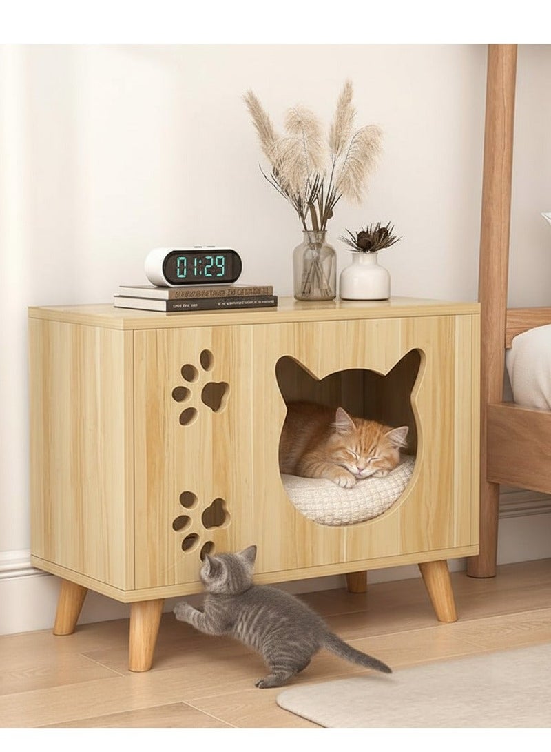 A.M Modern Design Simple All-Season Cat and Dog Bedside Storage Cabinet Small Bedroom Furniture - Image 1