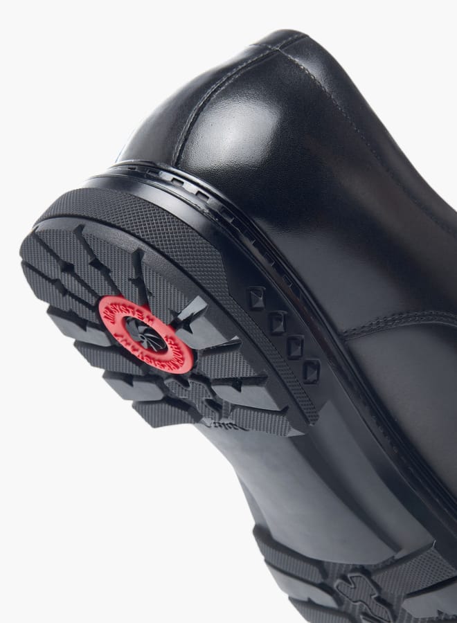 Le Confort Mens Solid Derby Shoes With Lace-Up Closure  - Image 5