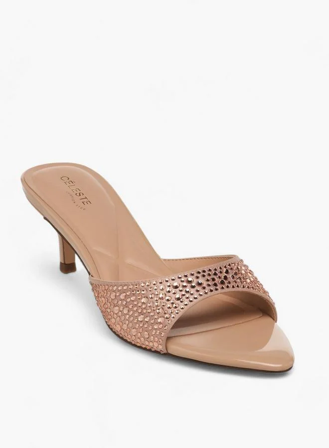 سيليست Women Kitten Heel Sandals Ramadan Collections