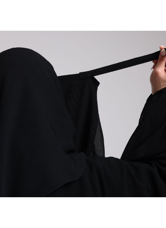BHNS Umrah and Hajj Head Cover Niqab – Shari'ah-Compliant Long Niqab without Eye Opening, Lightweight, Plain and Full – Niqab for Hajj and Umrah with Long Shari'ah Head Cover – Head Cover for Hajj and Umrah – Head Cover for Pilgrims – Haram and Makkah Cover – Free Size with Elastic – Lightweight Elegant Head Cover – Women's Umrah Essentials  - Image 5
