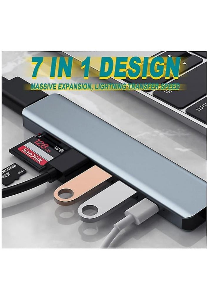 ELTRAZONE 7 in 1 USB C Multiport Adapter for Macbook Pro/Air & Type C Enable Devices - Image 3