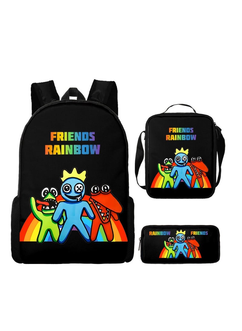 Generic - Cartoon anime backpack for primary and secondary school students, large capacity casual lightweight backpack, cartoon shoulder bag, pencil case, pencil case, and pencil case - Image 1