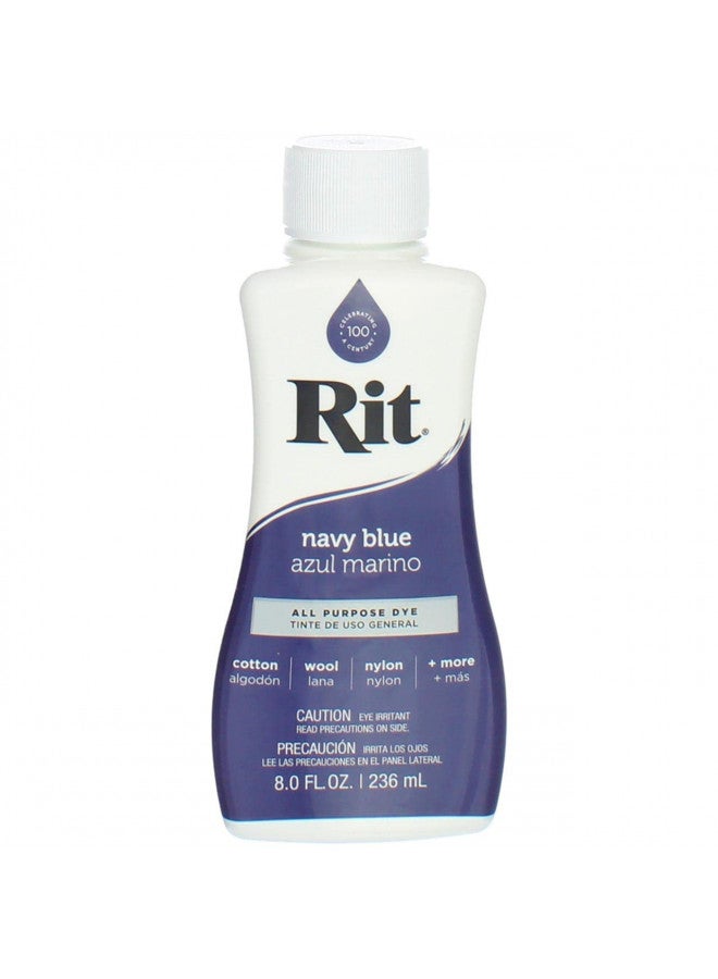 Rit Dye Rit Dye Liquid Dye, 8 fl oz, Navy Blue, 3-Pack - Image 1