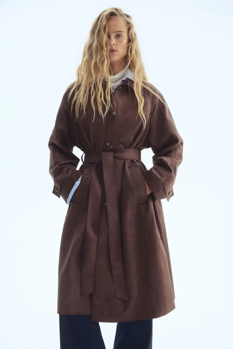 H&M Tie-belt coat