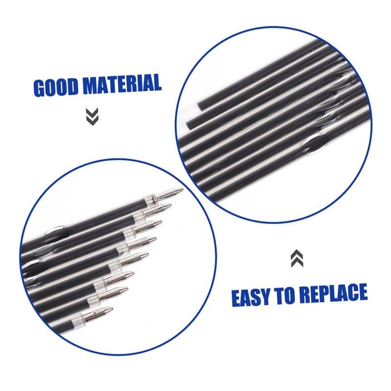200Pcs Pen Refill Replacement 0.7mm Smooth Black and Blue Ink - Image 4
