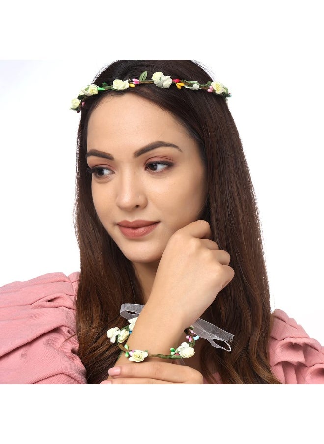 Yellow Chimes Hair Tiara For Women, Set Of White Floral   Hand Made Hairtiara For Girls And Women - pzsku/ZA1E15F5D9D8C40DF5360Z/45/_/1729075101/e637330b-6d2f-4b65-9253-23b047557b79