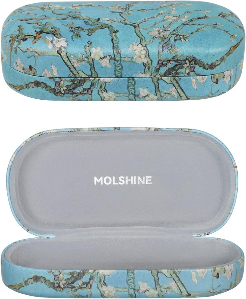 molshine Hard Sunglasses Case, Classic, Colourful and Large Hard Case Glasses Case, Lightweight and Portable - Image 1