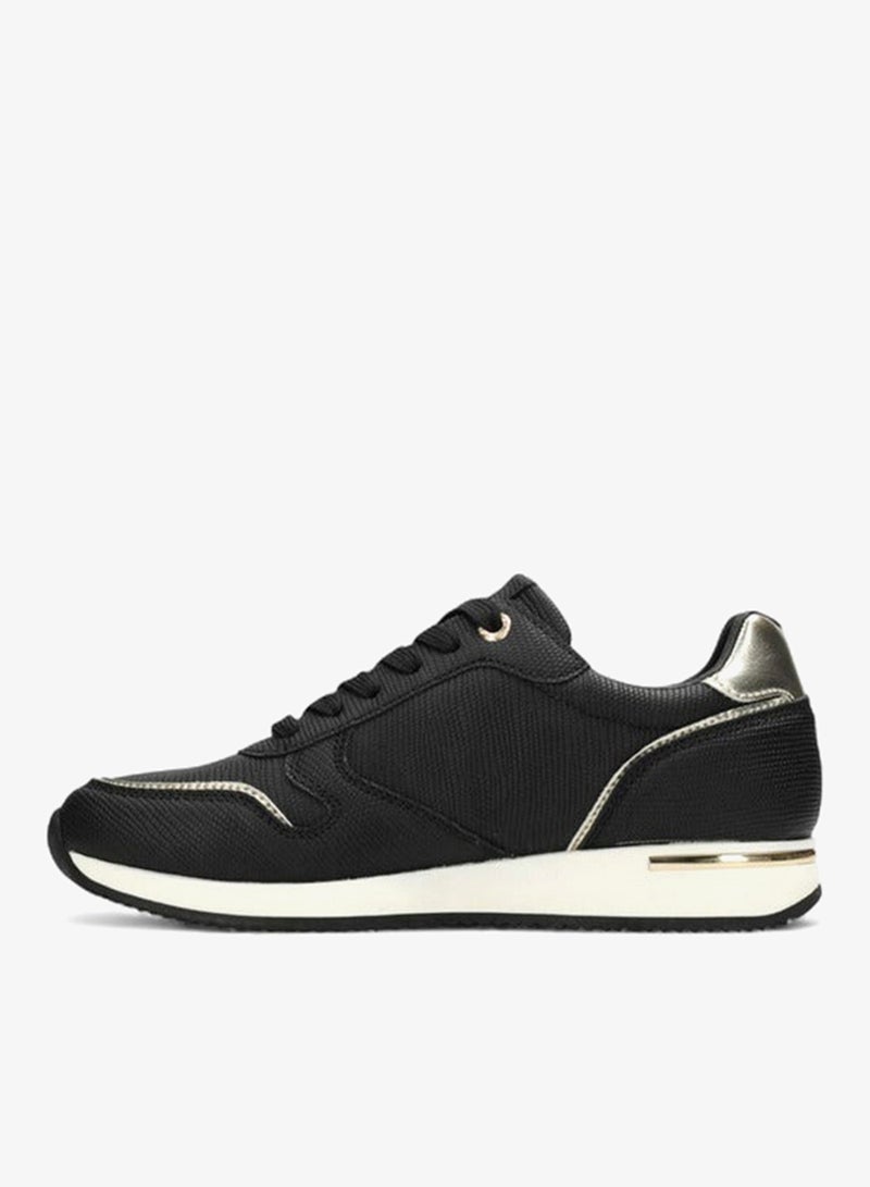 MEXX Panelled Lace-Up Sneakers with Metallic Accent - Image 4