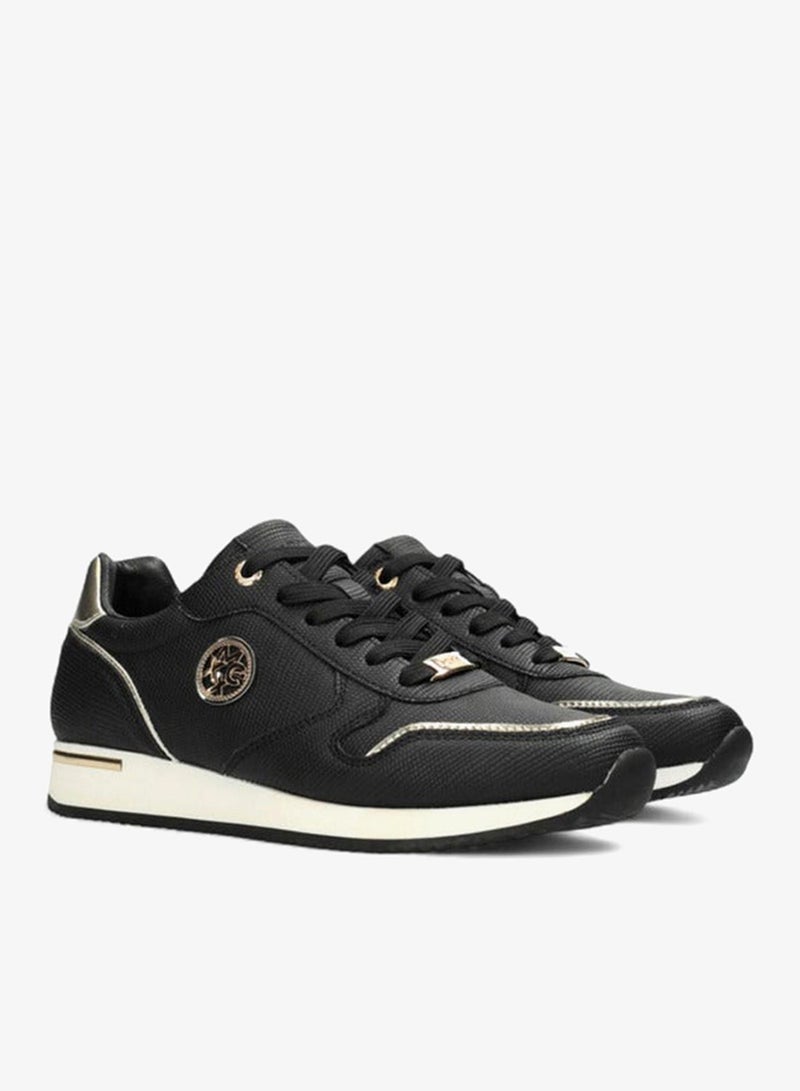 MEXX Panelled Lace-Up Sneakers with Metallic Accent - Image 1