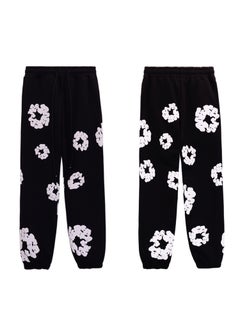 Generic Autumn Winter Couples Hoodie Sweatpants Set 8155 Black 