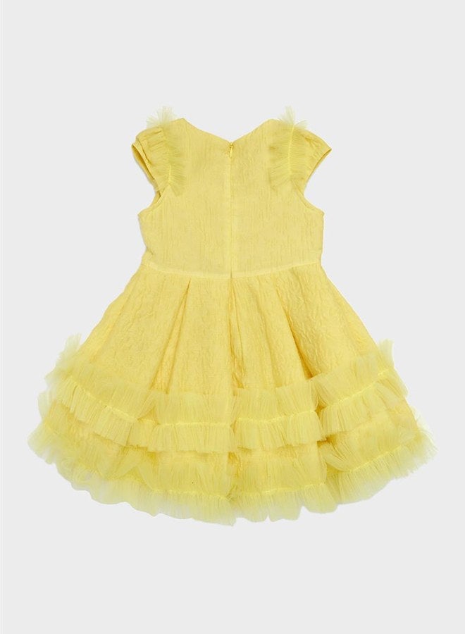 Lia Lea Baby Girl Yellow Dress - Image 2