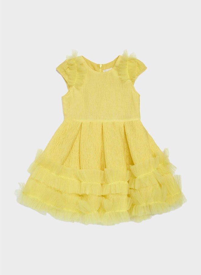 Lia Lea Baby Girl Yellow Dress - Image 1