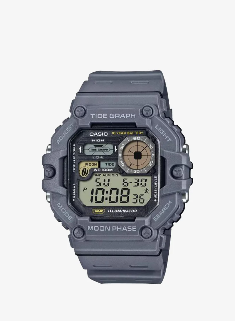 Casio Men's Resin Digital Watch WS-1700H-8AVDF - 48.6 mm