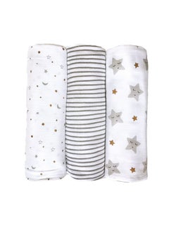 100% Organic Cotton Swaddle Wrap/New Born Swaddle Blanket/Multiuse Muslin Cloth Swaddle/Swaddle Gift Set/Soft Baby Wrap/Pack Of 3/42 X 42 In - Star Gold - pzsku/ZA1E1A3FA225EDBC58BD1Z/45/_/1735567055/fd2f091d-a966-4a6b-9a0b-adf78af02aa2