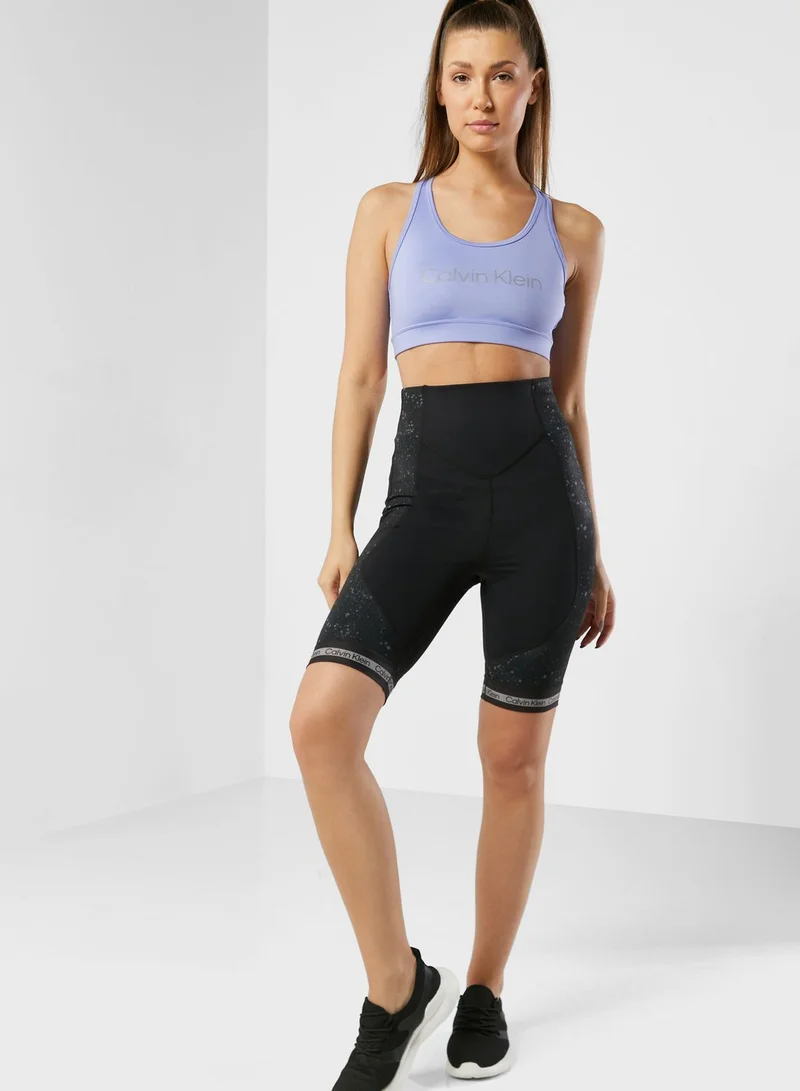 Calvin Klein Sports Logo Racerback Bra
