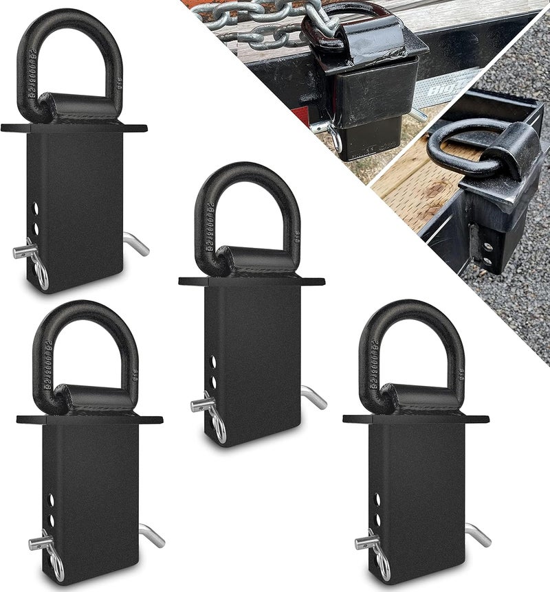 VIAGL Heavy Duty D-Ring Stake Pocket Tie Down Set - Image 1