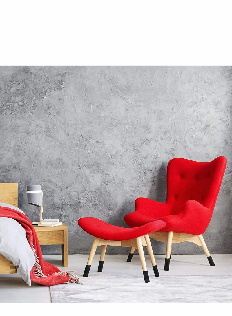 32 Pcs Chair Leg Protection Socks - Reduce Floor Scratches and Noise, Easy to Move Furniture with Silent Felt Pads, Black Color. - Image 4