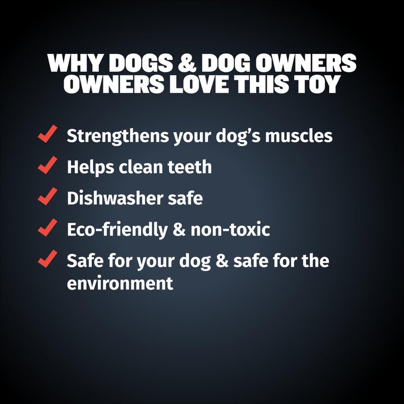 Bully Max Chew Ring Toy Long Lasting Dog Chew Toy for Power Chewers, Big Dogs, & Pit Bulls. Improves Mental Health, Keeps Dogs Busy for Hours. - Image 4