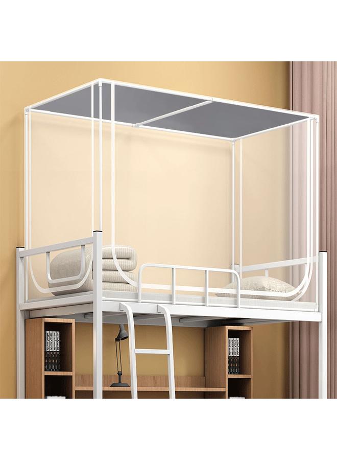 Bluejw Student Mosquito Net Three-door Dormitory Bed Curtain Seat Zipper Curtain Dust Bedroom 90*190*90 Telescopic - Image 4