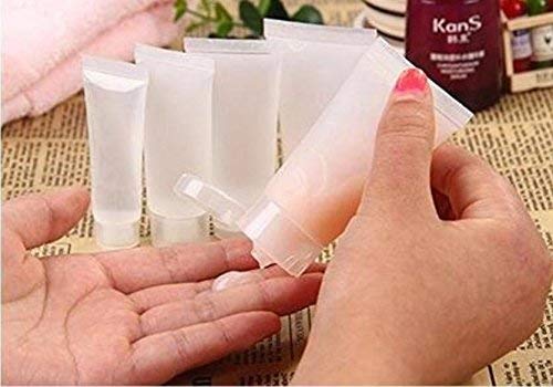 SYBL 20Pcs 50ml/1.7oz Empty Refillable Clear Plastic Soft Tubes Cosmetic Sample Packing Storage Vial Container Bottle Jars Perfect For Facial Cleanser Lotion Shampoo Shower Gel - Image 3