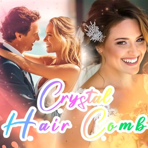 CASDRE Rhinestone Wedding Hair Comb Crystal Hair Accessories for Women (A Silver) - Image 4