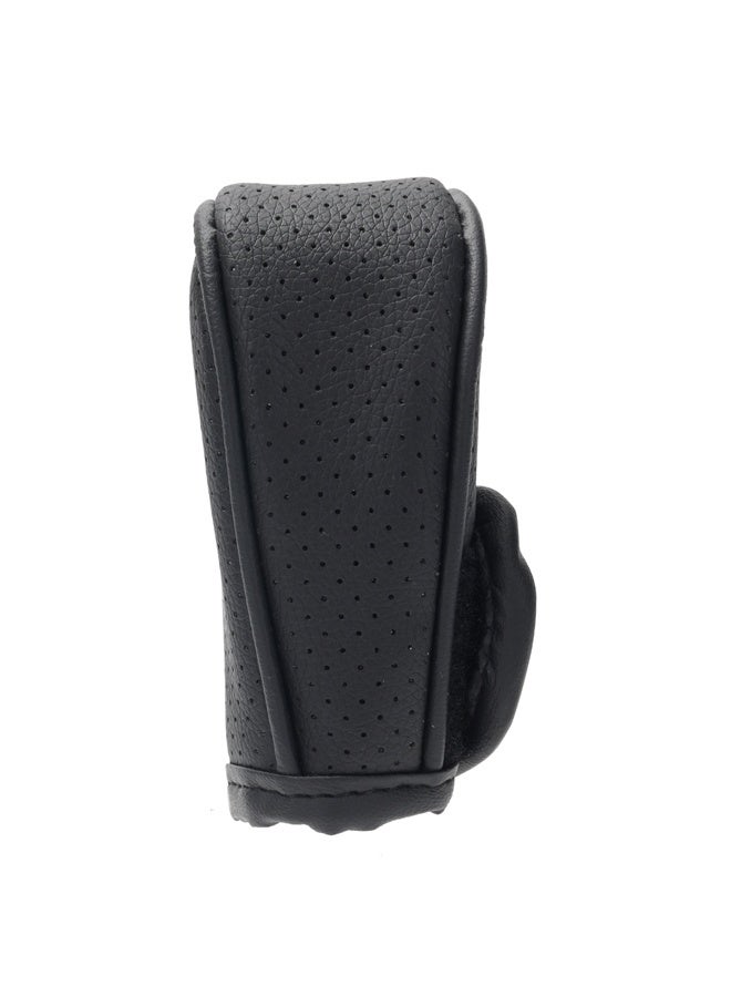 LAWAZIM Car Gear Shift Cover - Universal Interior Gear Stick and Knob Protector with Adjustable Velcro, Breathable Anti-Slip Padded Design, Durable Black Car Accessory for Trucks, SUVs & Most Cars - Image 2