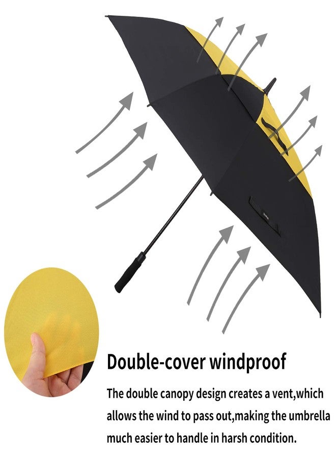 Doubwell 62 Inch Large Square Golf Umbrella with Windproof Vented Extra Big Size Automatic Stick Sturdy Umbrella for Man and Woman 62 inch - Image 4