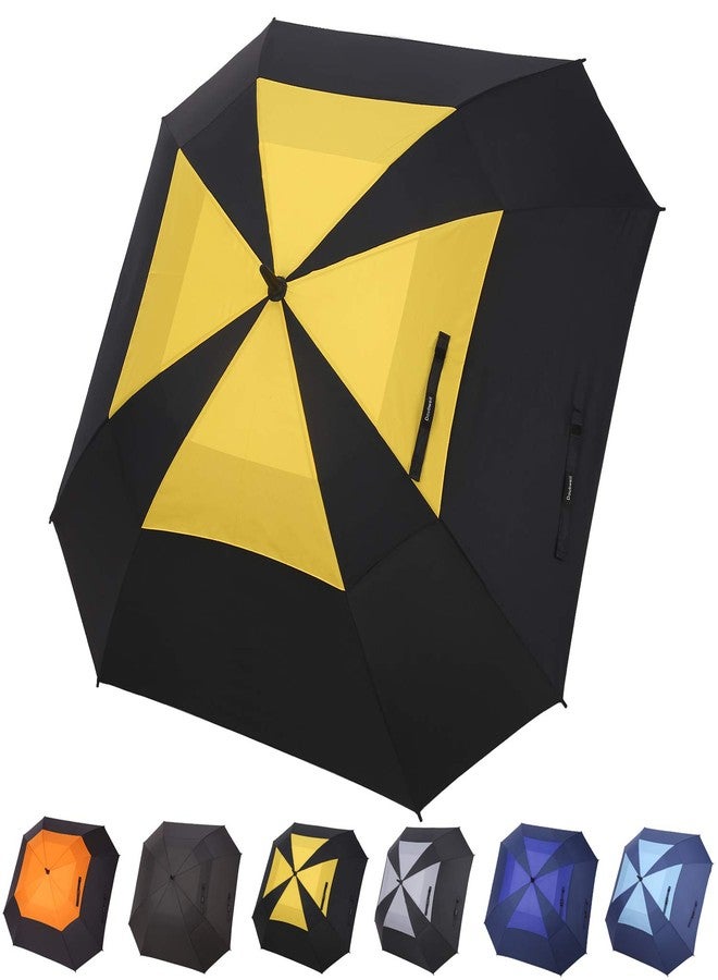 Doubwell 62 Inch Large Square Golf Umbrella with Windproof Vented Extra Big Size Automatic Stick Sturdy Umbrella for Man and Woman 62 inch - Image 1