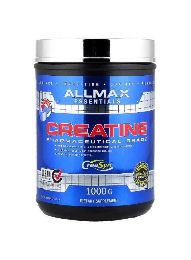 Allmax Creatine, Pharmaceutical Grade, Unflavored, 2.2 lbs (1,000 g) - Image 1
