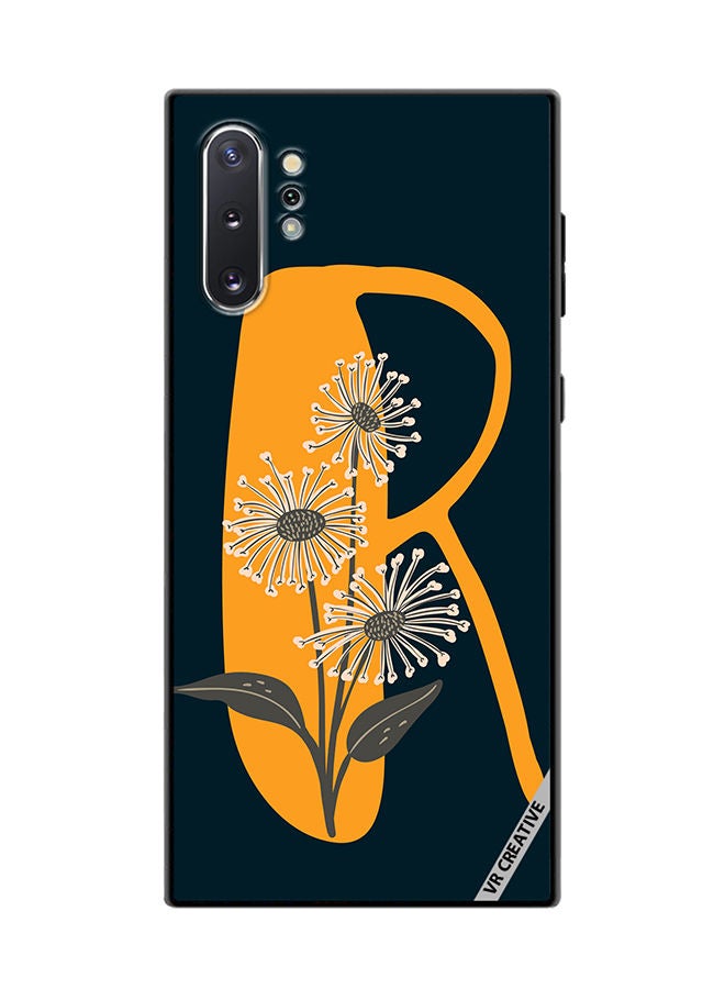 VR CREATIVE Protective Case Cover For Samsung Galaxy Note10 Plus 5G Alphabet R Design Multicolour - Image 1