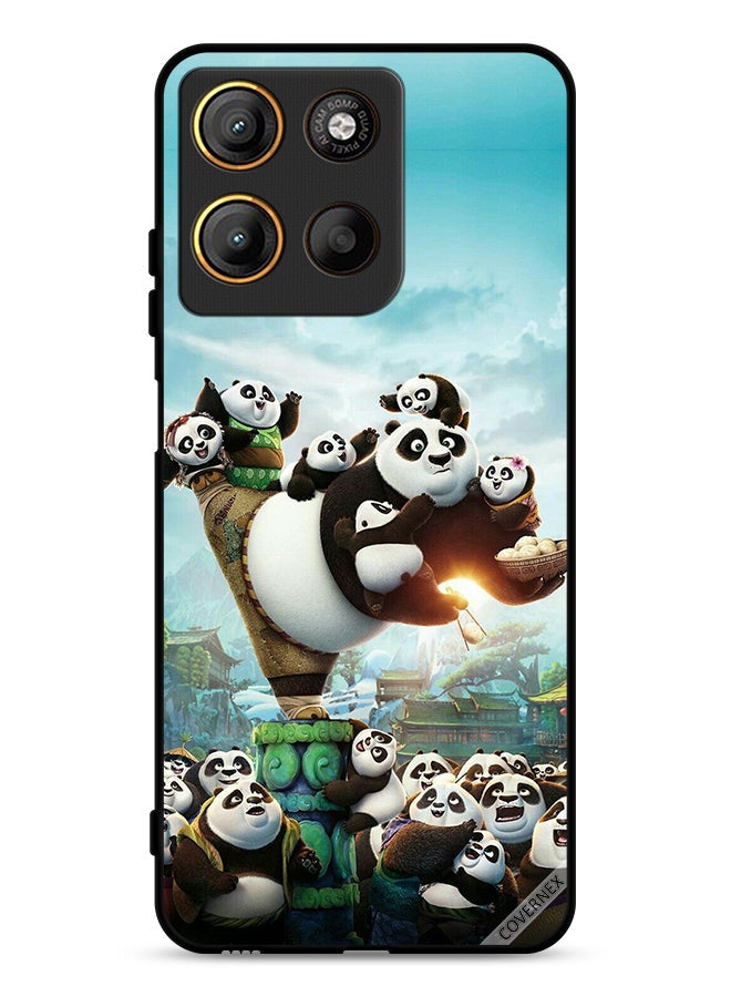 Covernex Motorola Moto G15 Protective Case Cover Panda & Babies
