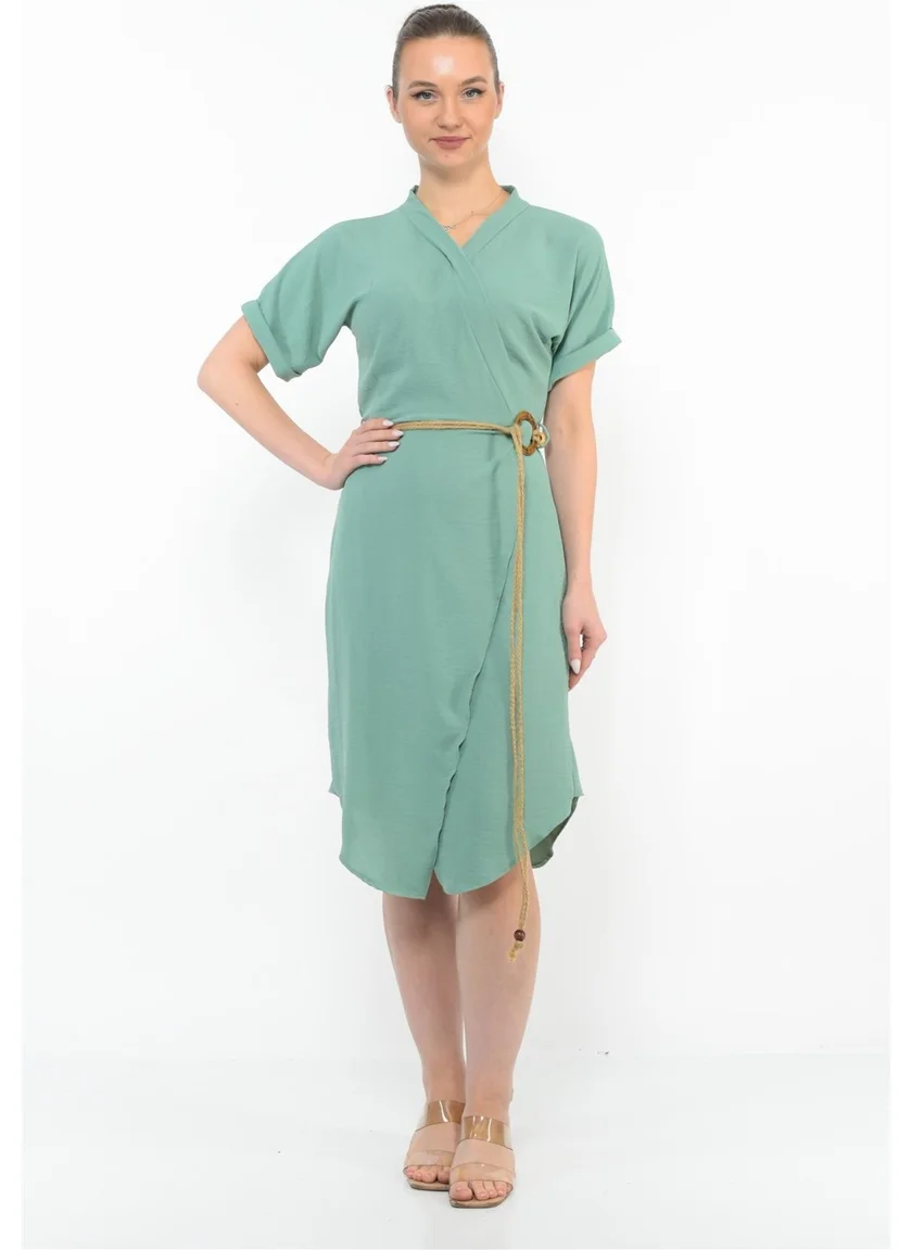نوسيل Belted Surplice Dress
