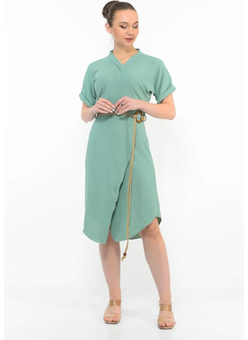 نوسيل Belted Surplice Dress