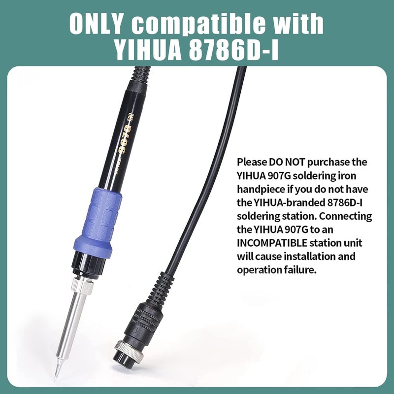 YIHUA 907G Replacement Soldering Iron HandpieceHandle for Yihua 8786DI Rework and Soldering Station - Image 3