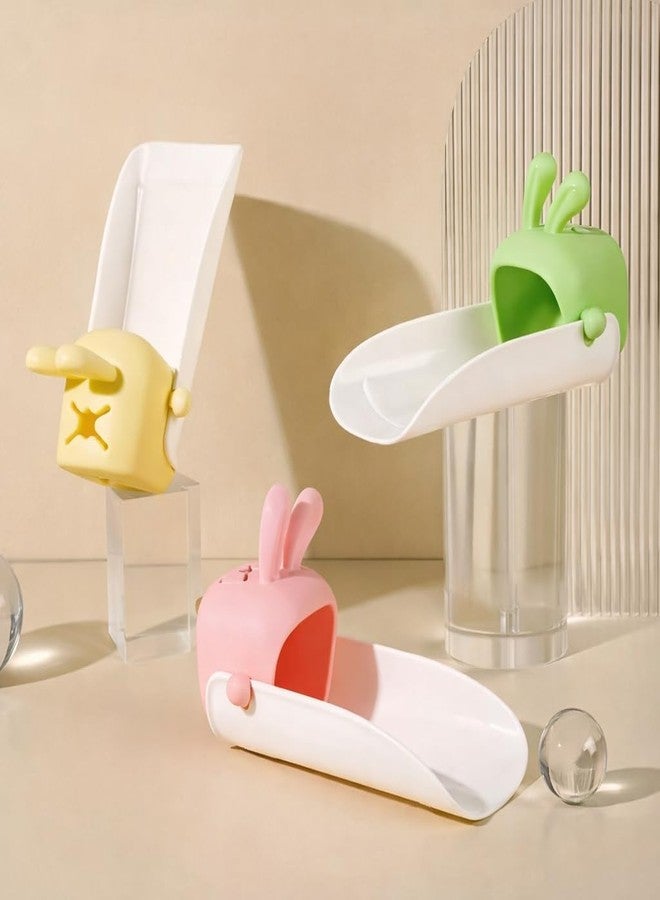 LEMBOSE Tap Extension for Kitchen Sink Flexible Silicone Faucet for Kids & Adults, Kitchen & Bathroom Sink Tap Extender for Basin Border Easy Hand Washing with Duck Mouth Design (Multicolor) (2 pcs) - Image 2