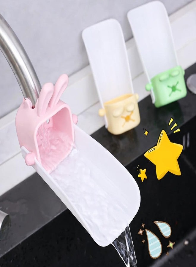 LEMBOSE Tap Extension for Kitchen Sink Flexible Silicone Faucet for Kids & Adults, Kitchen & Bathroom Sink Tap Extender for Basin Border Easy Hand Washing with Duck Mouth Design (Multicolor) (2 pcs) - Image 1