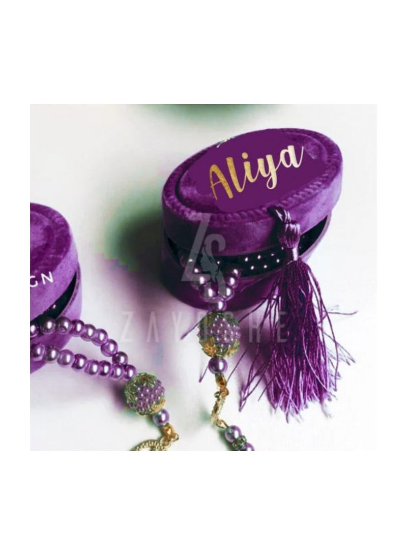 ZAYOSHE Pearl Tasbeeh   Case  Light Purple