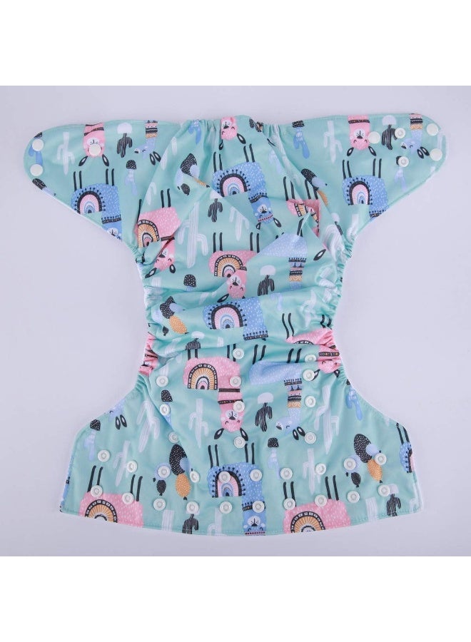 Sigzagor 2 to 7 Years Old Junior Big Cloth Diaper Nappy Pocket Reusable Washable Baby (Alpaca) - Image 3