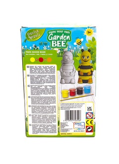 RMS Paint Your Own Garden Bee – Diy Craft Kit With Bee Figurine, Paints, And Brush  - Image 2