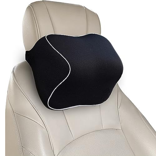 Billebon Car Neck Rest Pillow for Head Rest Memory Foam Neck Support for Car Seat, Office Chair, Car Pillows and Cushions for Head & Neck Support in Travel (Diamond Car Pillow (Set of 1) - Image 1