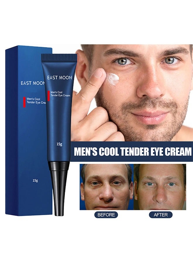 إيست مون كريم كول تندر للعين للرجال 15 جم - كريم ريتينول للعين لإصلاح أكياس العين والهالات السوداء وشد الخطوط الدقيقة وترطيب وإصلاح كريم العين - Image 1