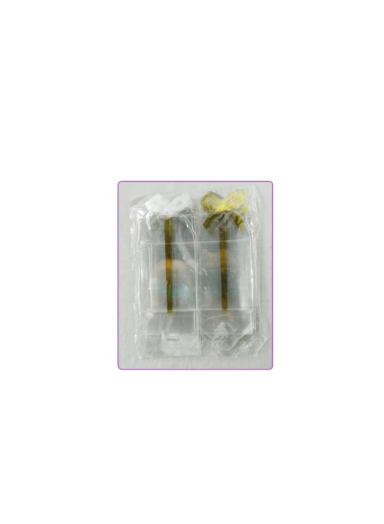 PARTY FUN PVC Gift Boxes 12pcs, 6.5x5x8cm, Golden Color Elegance in Every Package - Image 3