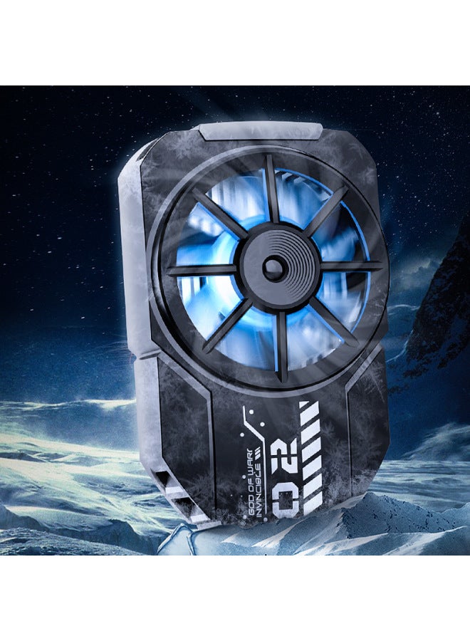 Rice Ink DL05 Mobile Phone Radiator Memo Digital Display Shift Magnetic Semiconductor Cooler Game Handle-Color:DLA2 Back Clip Semiconductor  - Image 1