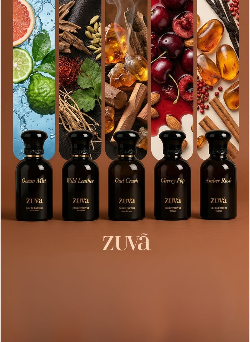 عطور زوفا عطر عود كراش أو دو بارفان – 100 مل | عطر فاخر للجنسين برائحة العود مع العنبر وخشب الصندل والهيل - Image 4