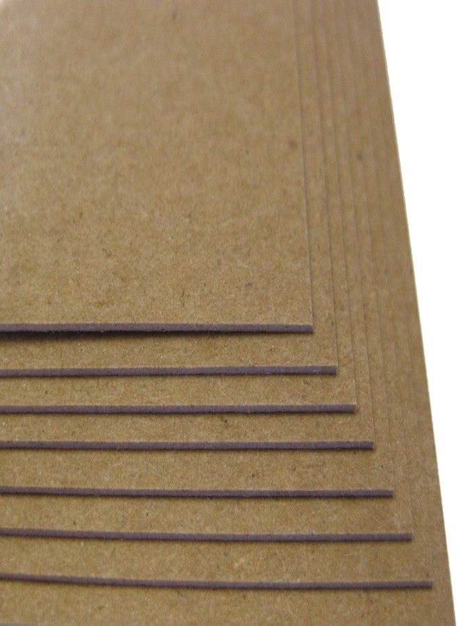 ThunderBolt Paper 100 Sheets Chipboard 24pt (Point) 8 X 10 Inches Light Weight Frame|Photo Size .024 Caliper Thickness Cardboard Craft|Packing Brown Kraft Paper Board - Image 2