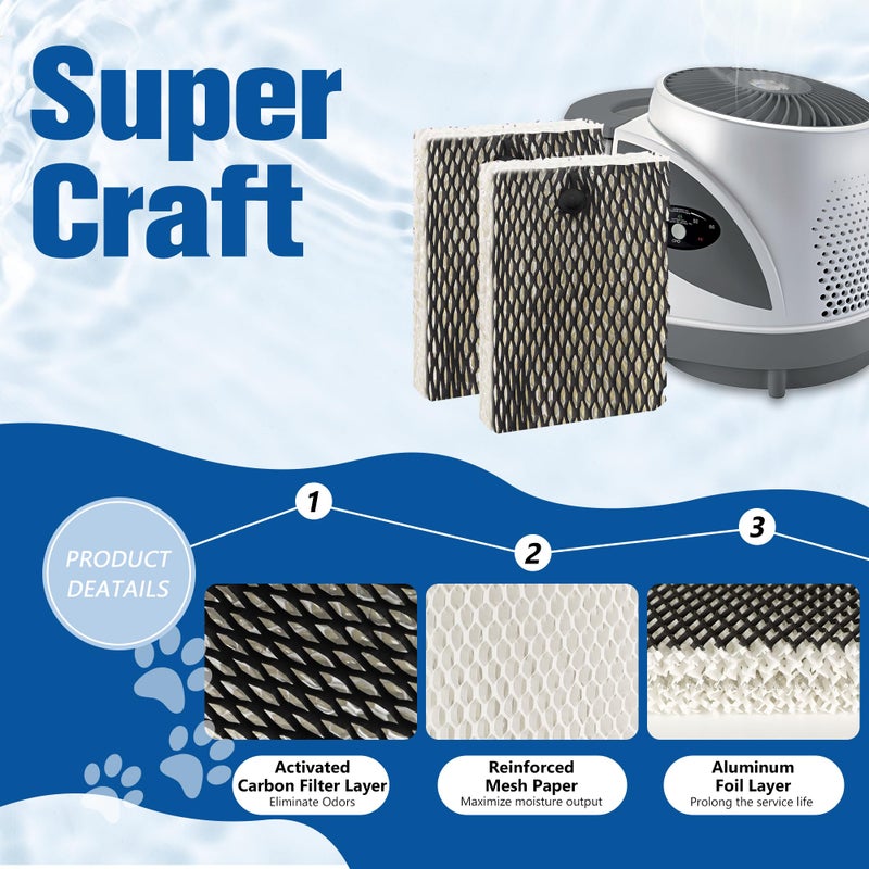 Funmit Humidifier Filter E Replacement Compatible With Holmes Hwf100 Bionaire Bwf100 Sunbeam Sf235 Series 6 Pack - Image 3