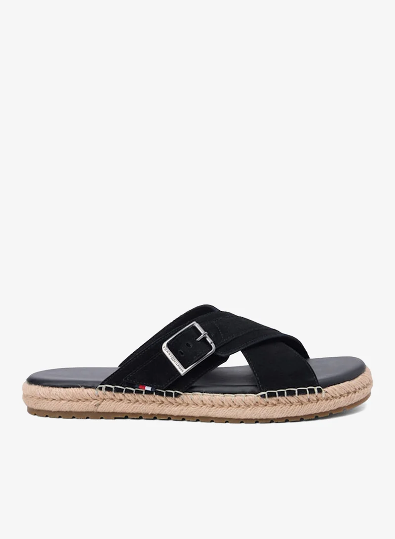 Tommy Hilfiger Suede Buckle Flexible Sandals