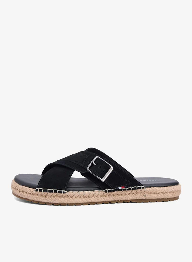 Tommy Hilfiger Suede Buckle Flexible Sandals