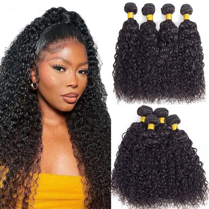 12A Brazilian Curly Human Hair Bundles 22 24 26 28 400g  4 Bundles Unprocessed Virgin Remy Kinky Hair Weave  Natural Color