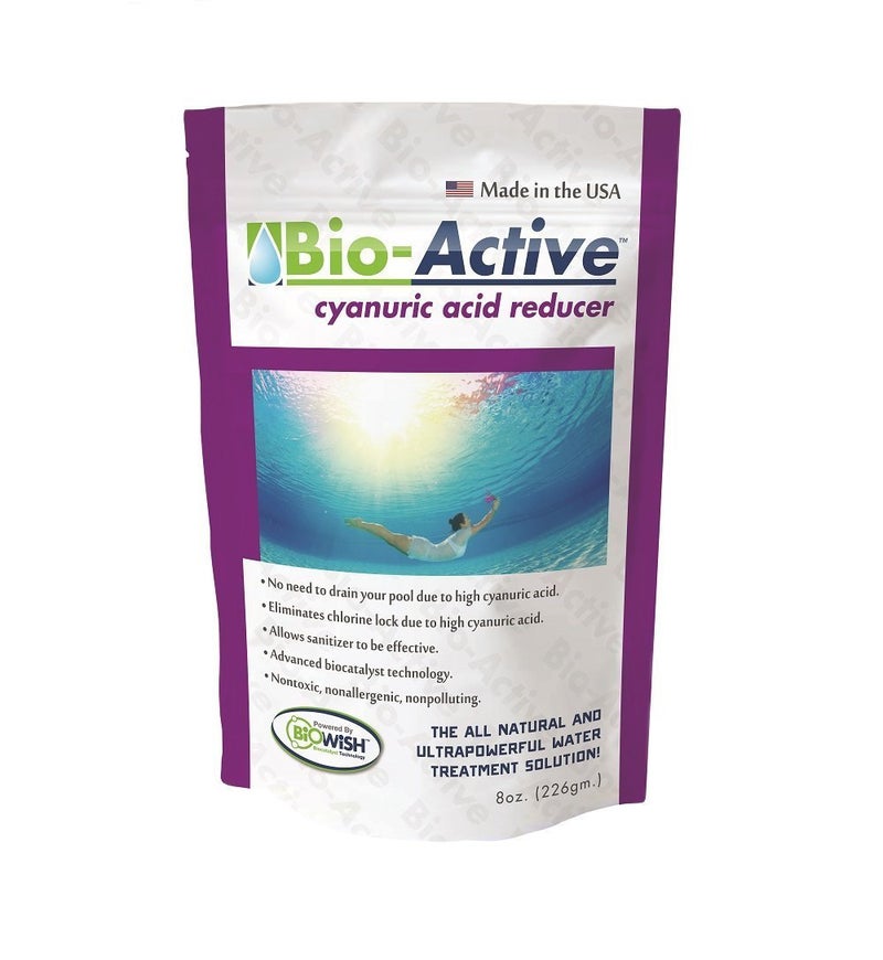 Bio-Active Products, Inc. Bio-Active BA-CAR-08 Non Polluting 100-Percent Cyanuric Acid Reducer Powder for Commercial and Residential Swimming Pools, 8 Ounces. - Image 4